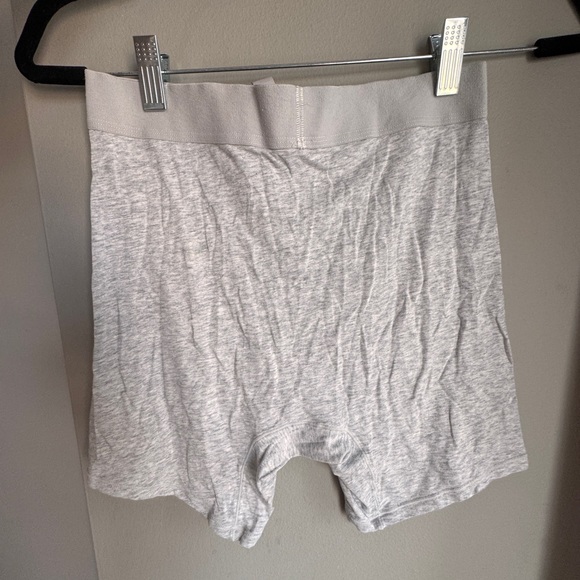 SKIMS (S) Women’s Boyfriend Cotton Jersey Boxer Shorts Light Heather Grey - Picture 5 of 8